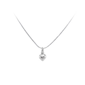 Beny Jewellery Přívěsek Srdce z Bílého Zlata