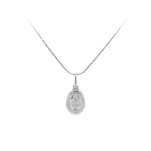 Beny Jewellery Přívěsek Madonka Panna Marie z Bílého Zlata