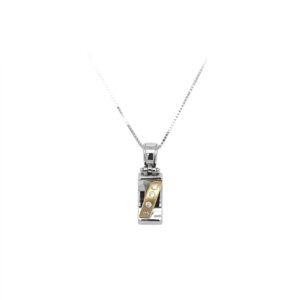 Beny Jewellery Přívěsek se Zirkony z Kombinovaného Zlata