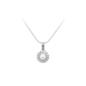 Beny Jewellery Přívěsek s Perlou z Bílého Zlata