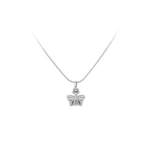 Beny Jewellery Přívěsek Motýl z Bílého Zlata