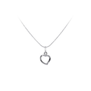 Beny Jewellery Přívěsek Srdce z Bílého Zlata