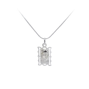 Beny Jewellery Přívěsek Madonka Panna Marie z Bílého Zlata