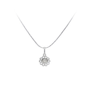 Beny Jewellery Přívěsek Madonka Panna Marie z Bílého Zlata