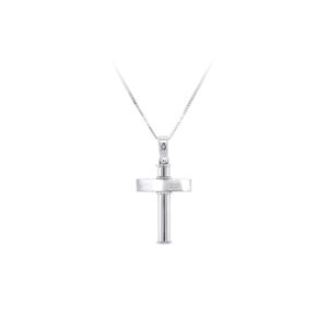 Beny Jewellery Přívěsek Kříž z Bílého Zlata