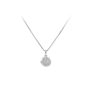 Beny Jewellery Přívěsek z Bílého Zlata se Zirkony