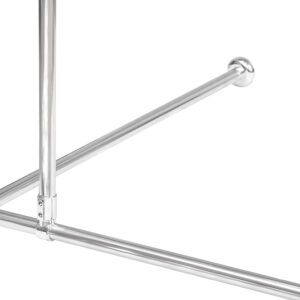 wela DRŽÁK NA ZAVĚŠENÍ TYČE do sprchového koutu STŘÍBRNÝ Délka: 55 cm