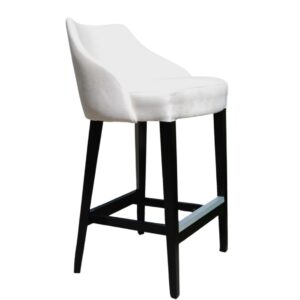 STYLE HOME Židle barová Gusto Materiál: Buková kostra, Potah: Látka