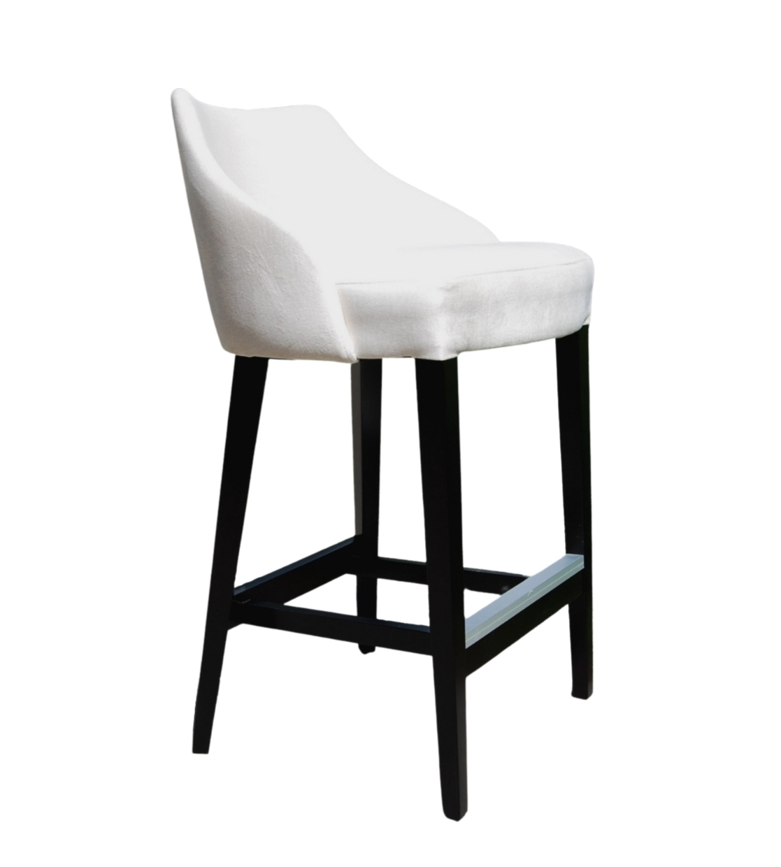 STYLE HOME Židle barová Gusto Materiál: Buková kostra, Potah: Látka