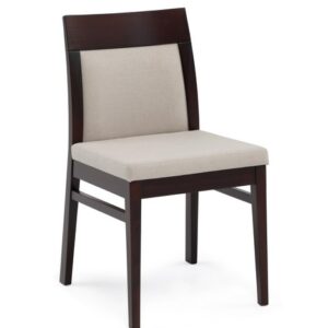 STYLE HOME Dřevěná jídelní židle Lilly (také s područkami) Potah: Látka, Varianta: Klasická židle bez područek