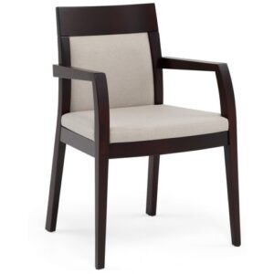 STYLE HOME Dřevěná jídelní židle Lilly (také s područkami) Potah: Látka, Varianta: Klasická židle s područkami