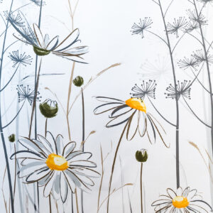 wela TEXTILNÍ SPRCHOVÝ ZÁVĚS LOUKA se závažím obšitý W08441 šířka x výška: 180 x 180