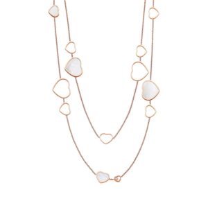 Zlatý Náhrdelník Chopard Happy Hearts 817482-5301