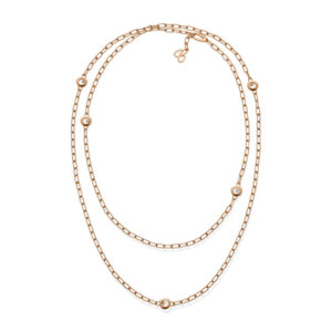 Zlatý Náhrdelník Chopard Happy Diamonds 81A117-5001