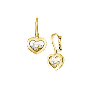 Zlaté náušnice Chopard Happy Diamonds Icons 83A611-0301