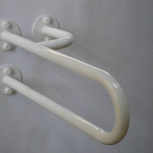 Wela pevné madlo invalidní k umyvadlu BÍLÉ PRAVÉ PREMIUM domadlo 4015843 Délka: 50 cm, Průměr: 25 mm