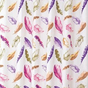 wela TEXTILNÍ SPRCHOVÝ ZÁVĚS PEŘÍ se závažím obšitý W12006 šířka x výška: 120 x 200