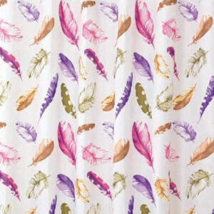 wela TEXTILNÍ SPRCHOVÝ ZÁVĚS PEŘÍ se závažím obšitý W12006 šířka x výška: 120 x 180