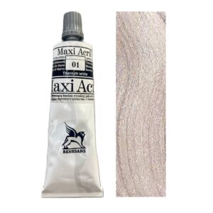 Akrylová barva MaxiAcril 60ml – 53 Stříbro