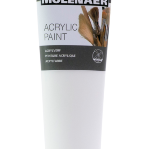 Akrylové barvy Molenaer – bílá 250ml