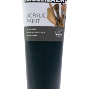 Akrylové barvy Molenaer – černá 250ml