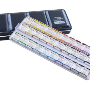 Akvarelové barvy Umton sada 30 ks v kovové kazetě