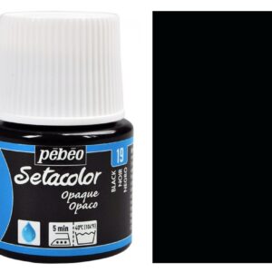 Barva na textil Setacolor 45 ml – 19 černá