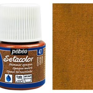 Barva na textil Setacolor 45 ml – 47 světle měděná lesklá