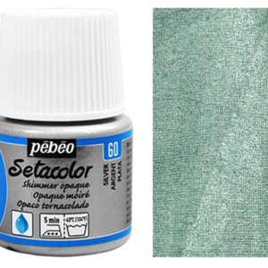 Barva na textil Setacolor 45 ml – 60 stříbrná lesklá
