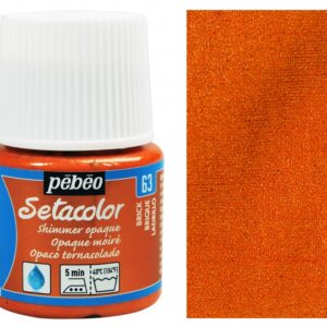 Barva na textil Setacolor 45 ml – 63 cihlově oranžová lesklá