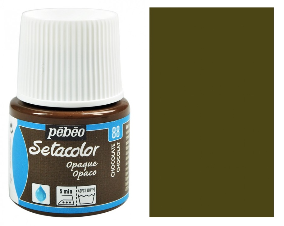 Barva na textil Setacolor 45 ml – 88 hnědá čokoládová
