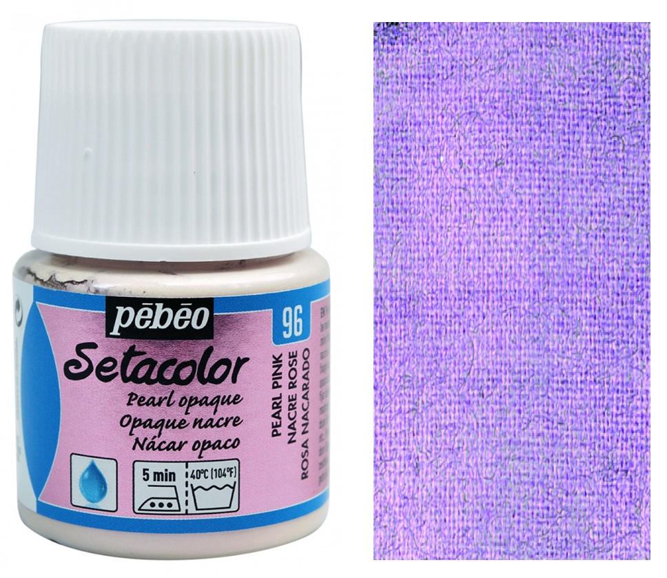 Barva na textil Setacolor 45 ml – 96 perlově růžová