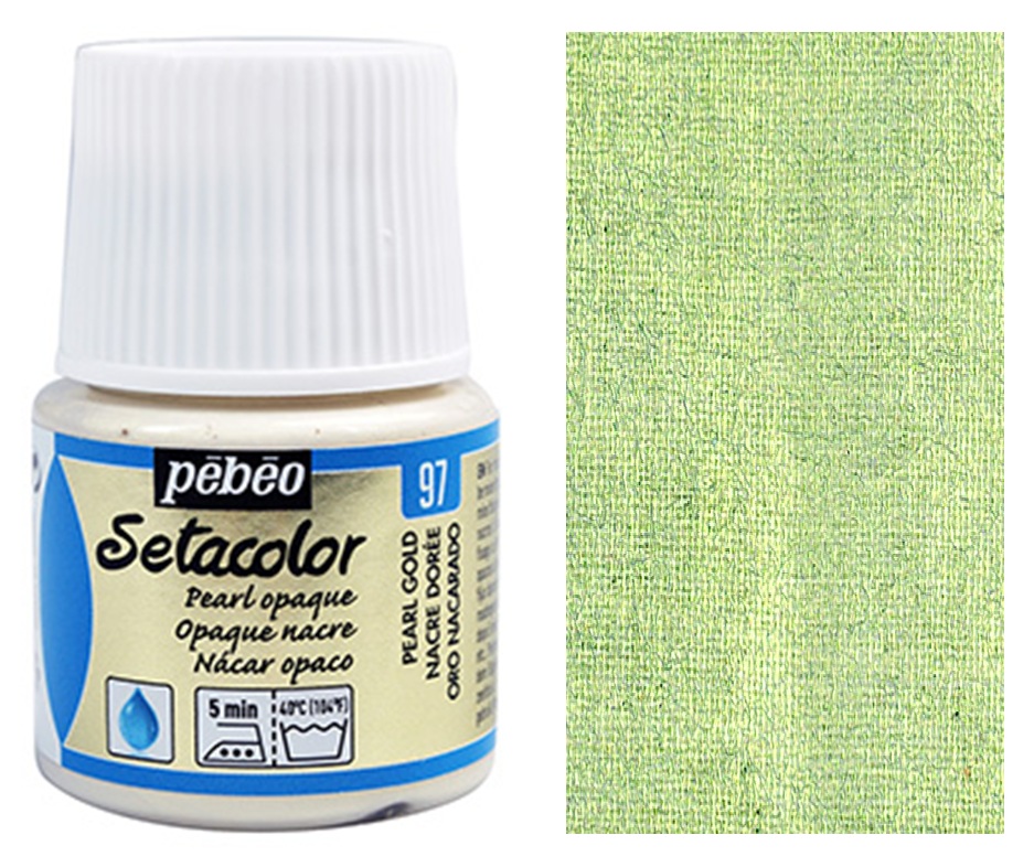 Barva na textil Setacolor 45 ml – 97 perlově zlatá