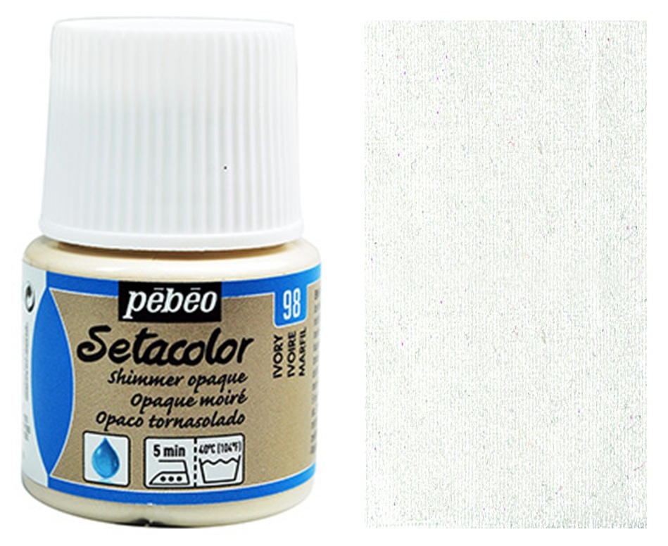 Barva na textil Setacolor 45 ml – 98 ivory lesklá
