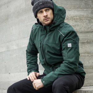 Zimní softshellová bunda ARDON®VISION zelená 4XL