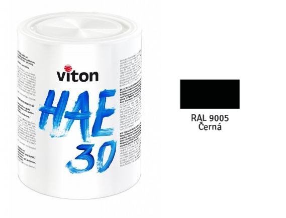 Vodouředitelná barva 3v1HAE 30/RAL 9005 - ČERNÁ 0,7kg