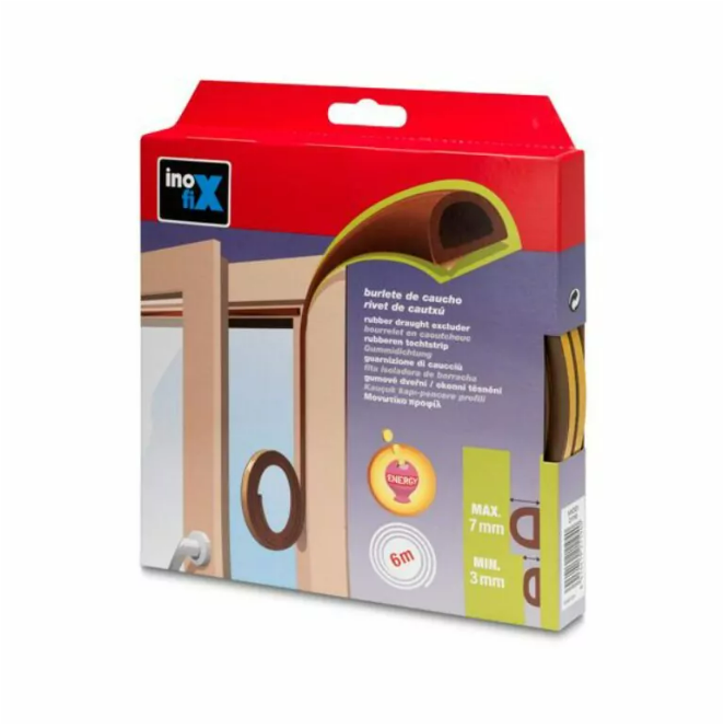 Těsnění do oken samolepící Pr.“D“ 6m - hnědá