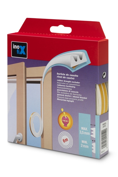 Těsnění do oken samolepící Pr.“K“ 6m - bílá