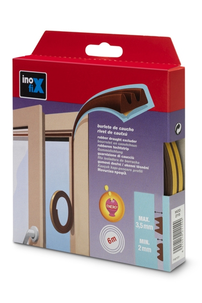 Těsnění do oken samolepící Pr.“K“ 6m - hnědá