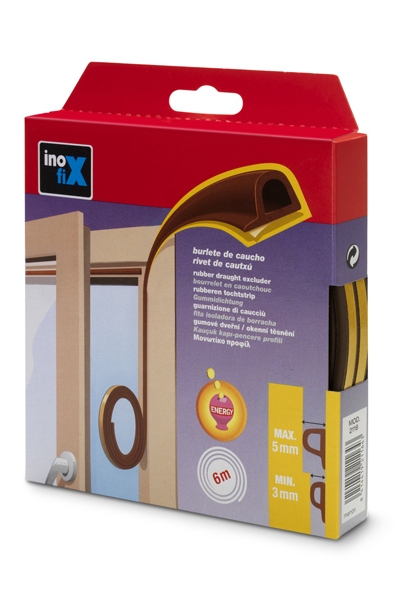 Těsnění do oken samolepící Pr.“P“ 6m - hnědá