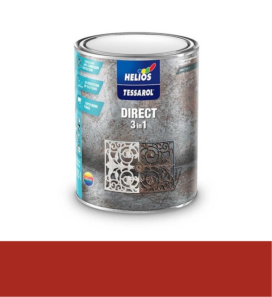 TESSAROL Direct 3v1 - RAL 3000 červený 0,75 l