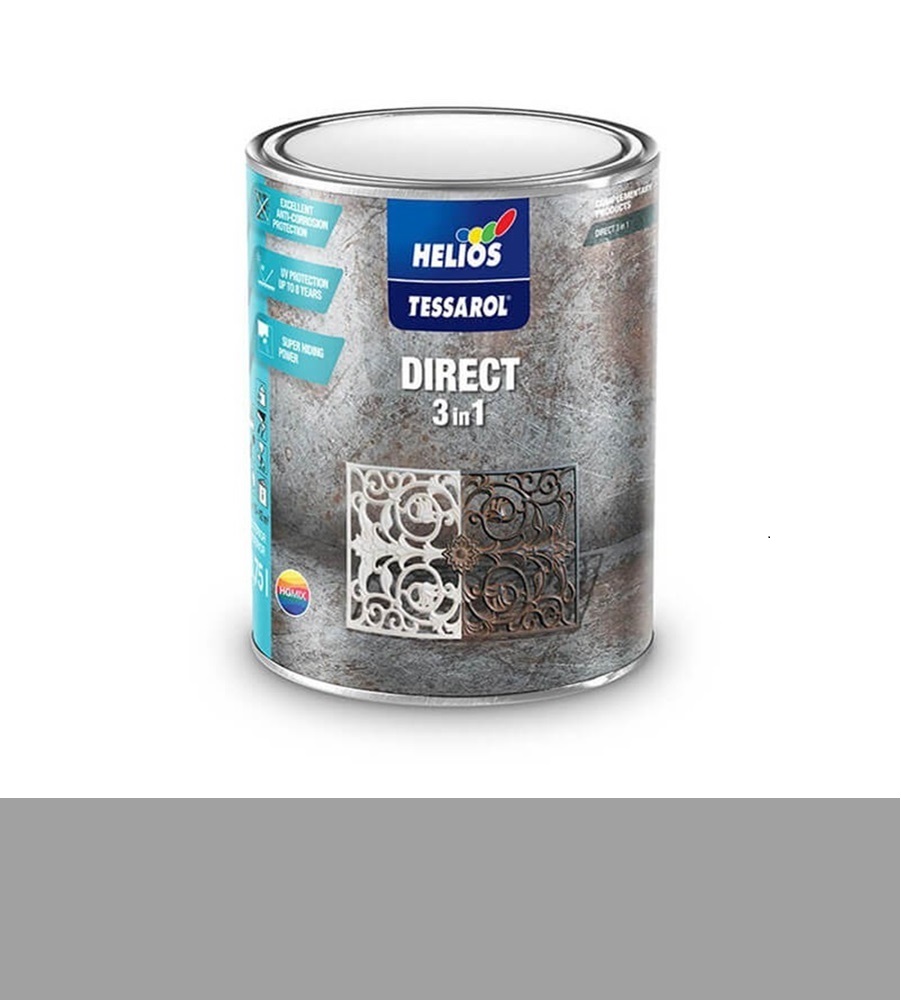 TESSAROL Direct 3v1 - RAL 9006 stříbrný 0,75 l
