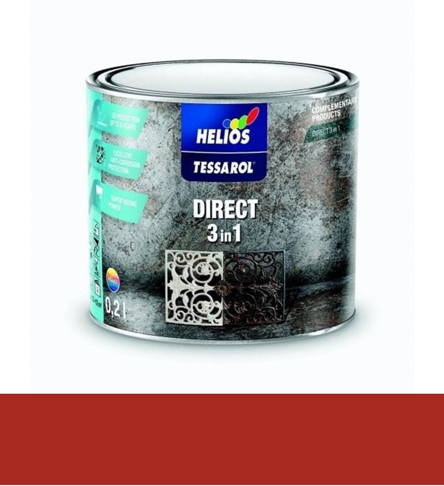 TESSAROL Direct 3v1 - RAL 3000 červený 0,2 l