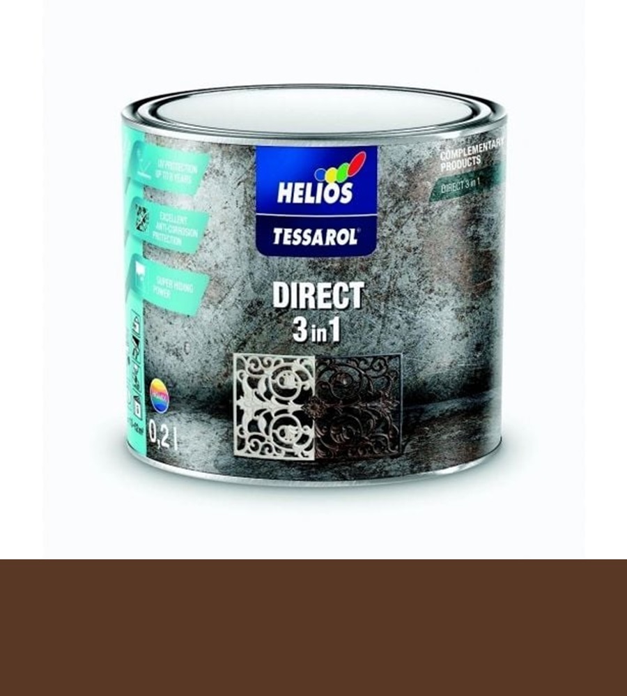 TESSAROL Direct 3v1 - RAL 8011 hnědý 0,2 l