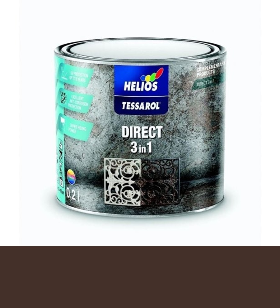 TESSAROL Direct 3v1 - RAL 8017 čokoládově hnědý 0,2 l