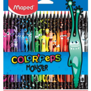 Trojhranné pastelky Maped Color'Peps Monster 24ks