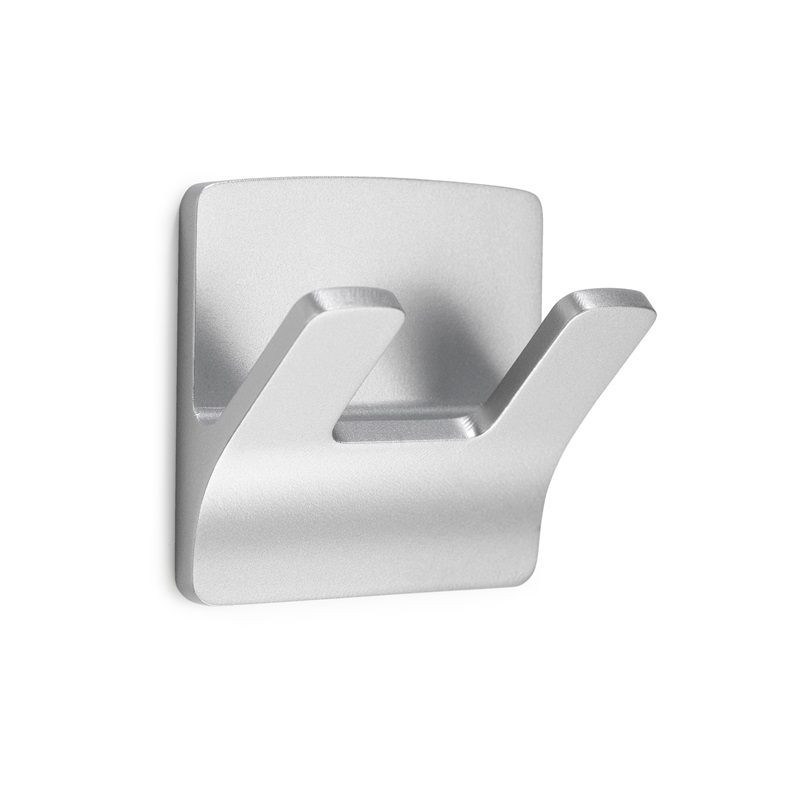 Voděodolný háček "větvička" dvojitý - matný chrom