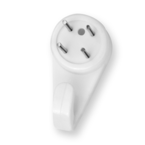 Zatloukací háčky 4x – bílý