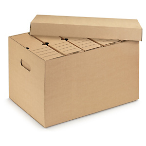 10x Archivační krabice na pořadače 516x348x305mm