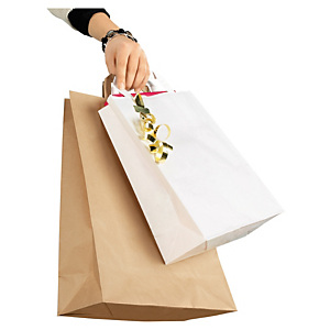 170x Bílé papírové tašky 450x480x170 mm | RAJA